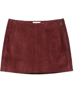 Arma Minijupe Melody En Daim - Red