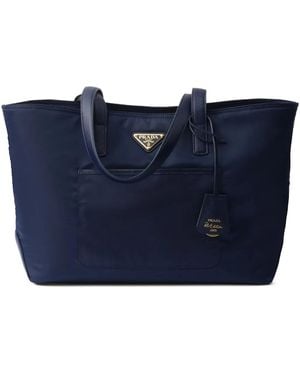 Prada Medium Re-Edition 1978 Tote Bag - Blue