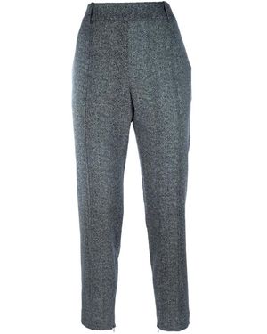 Ermanno Scervino Herringbone-Patterned Trousers - Grey