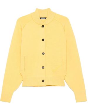 Jacquemus Levande Strick Mit Aufgestickten Knöpfen - Gelb