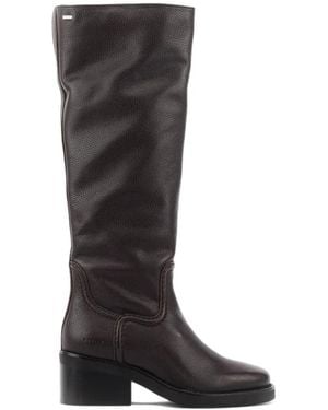 Nubikk Cassy Grain Leather Boots - Black