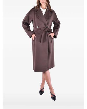 Weekend by Maxmara Belted Kimono-Sleeve Coat - Purple