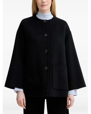 Marc O' Polo Button Flap Pocket Coat - Black