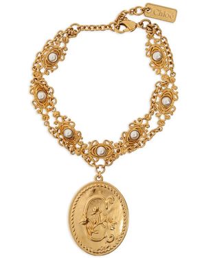 Chloé Château Treasures Medallion-Pendant Bracelet - Metallic