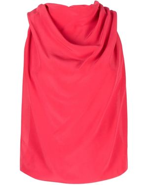 Lanvin ノースリーブ ドレープトップ - ピンク