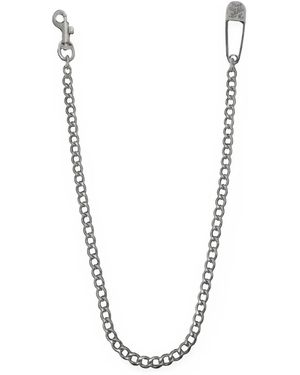 KAMIYA Kmy Safety-Pin Wallet Chain - White