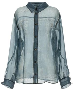 Haikure Maya Silk Shirt - Blue