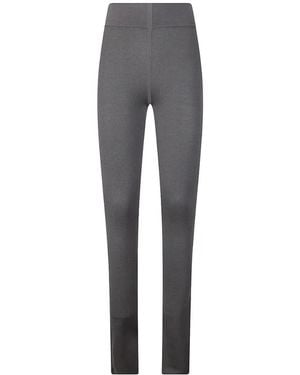 Rick Owens High-Waisted Wool Leggings - Grey