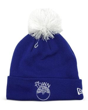 KTZ Golden State Warriors Pom-Pom Beanie Hat - Blue