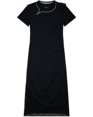 Simone Rocha Pearl-Embellished Layered Dress - Black