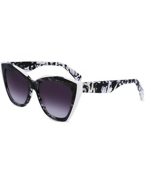 Liu Jo Logo-Print Sunglasses - Blue