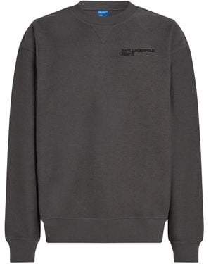 KARL LAGERFELD Logo-Print Sweatshirt - Grey