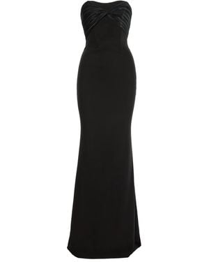 V:PM ATELIER Mika Strapless Maxi Dress - Black