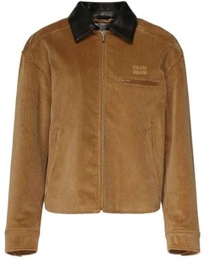 Miu Miu Corduroy Jacket - Brown