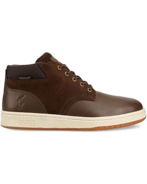Polo Ralph Lauren Leather Lace-Up Boots - Brown