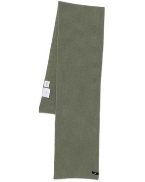 Arte' Ribbed-Knit Scarf - Green