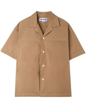 Sunnei Short-Sleeve Shirt - Natural