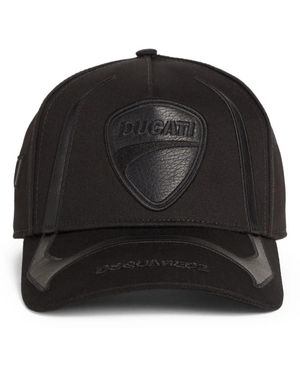 DSquared² X Ducati Logo-Embroidered Baseball Cap - Black