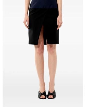 Balenciaga Wrap-Front Pencil Skirt - Black