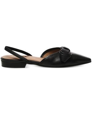 Carmens Slingback Buckled Court Shoes - Black