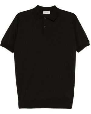 John Smedley Payton Polo Shirt - Black