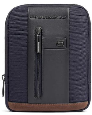 Piquadro Zip Messenger Bag - Blue