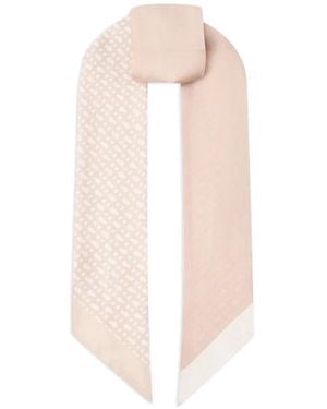 BOSS Fular Vincency Con Logo Estampado - Blanco