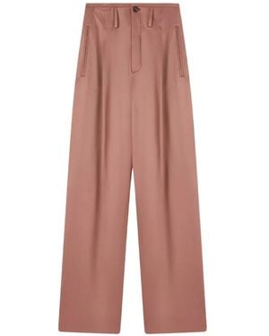 RETORI Heritage Silk Trousers - Pink