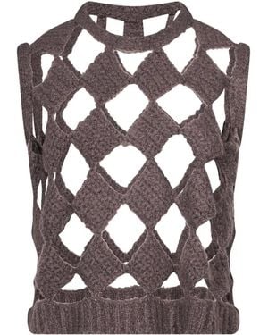 Rick Owens Sarutanya Sl T Top - Brown