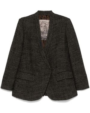 Ziggy Chen Bouclé Blazer - Black