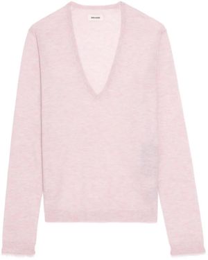 Zadig & Voltaire V-Neck Knitted Jumper - Pink