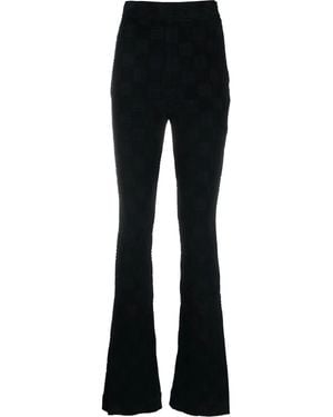 Ambush High-Waist Flared Pants - Black