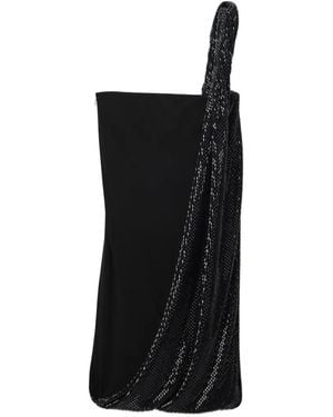 Alexander Wang Crystal Twist Asymmetric Strapless Dress - Black