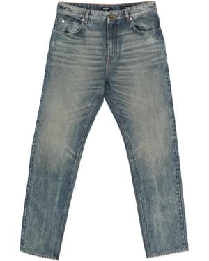 Balmain Logo-Patch Jeans - Blue