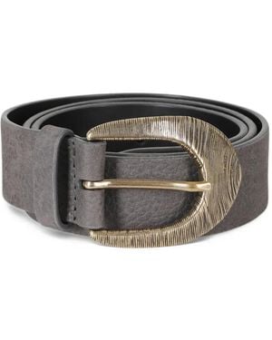 Orciani Nabucco Leather Belt - Black
