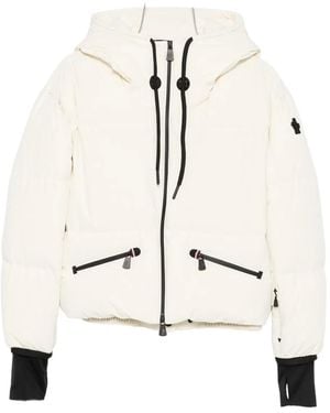 Moncler Veste Zippée À Capuche - Neutre