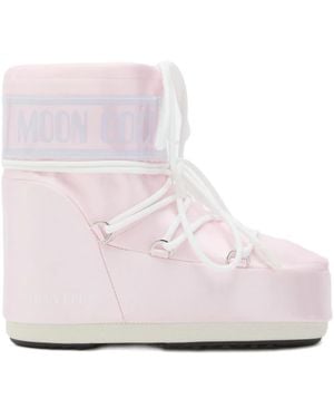 Moon Boot Icon パデッドブーツ - ピンク
