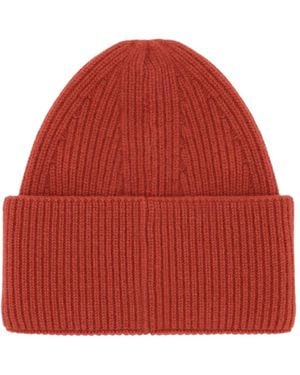 Laneus Bonnet En Maille Côtelée - Red