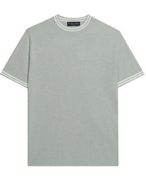 Brooks Brothers Ribbed-Trim T-Shirt - Grey