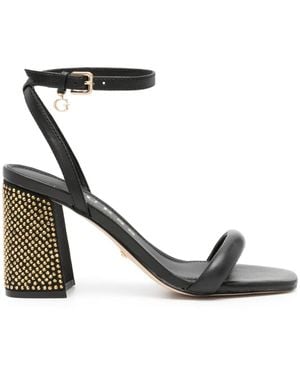 Guess Gelectra 95Mm Leather Sandals - Black
