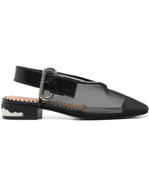 Toga Mesh Court Shoes - Black