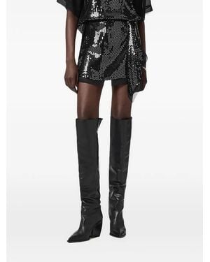 AllSaints Sequin Embellished Skirt - Black