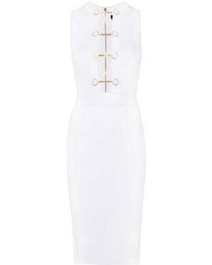 Elisabetta Franchi チェーン ニットドレス - ホワイト