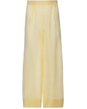 Il Volo Pantaloni Erin Con Pieghe - Giallo