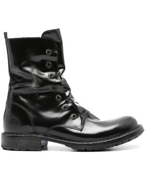 Moma Distressed Boots - Black