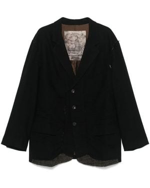 Ziggy Chen Twill Blazer - Black