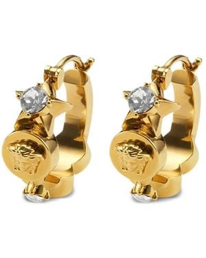 Versace Boucles D'Oreilles À Logo Médusa - Métallisé