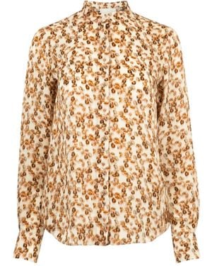 Isabel Marant Ilda Floral-Print Blouse - Natural