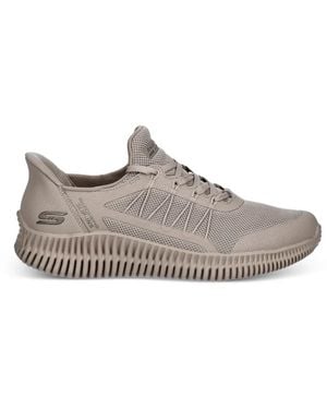 Skechers Slip-Ins Bobs Geo Lite Lace-Up Trainers - Grey