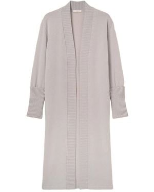 Fedeli Ribbed Cuff Coat - Gray